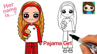 How to Draw a Cute Girl in Pajamas screenshot 5