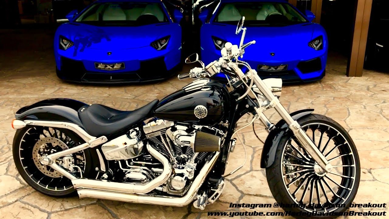 Harley Davidson Fxsb Breakout Chrom Custom Manabu Suematsu From Japan Youtube Harley Bikes Harley Softail Harley