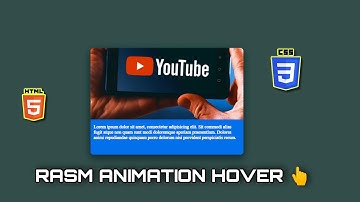 RASM ANIMATSIYA YASASH | CSS DA ANIMATSIYA RASM YARATISH| CSS RASM HOVER