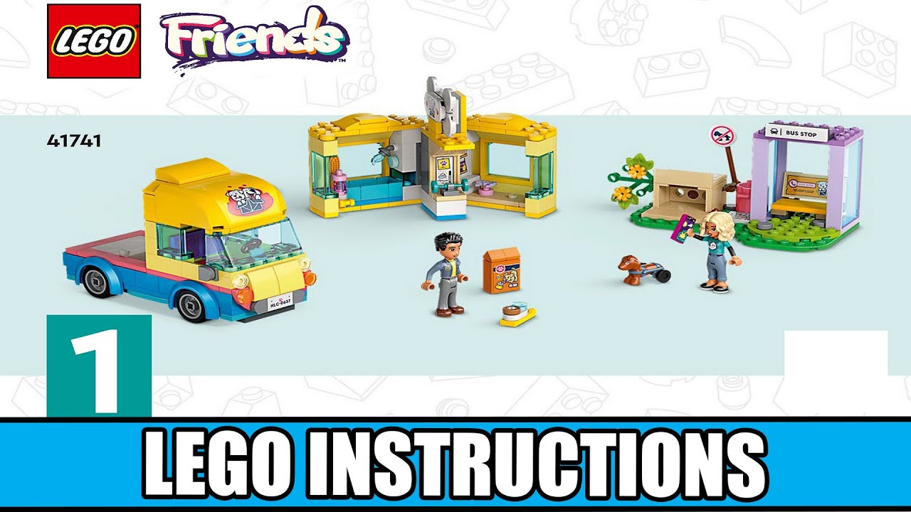 LEGO Instructions | Friends | 41741 | Dog Rescue Van (Book 1) - YouTube