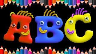 ABCD Song 🎵 Mega Colorful Alphabet Learning A–Z | Fun ABC Learning & Phonics for Kids & Toddlers