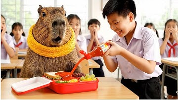 Capy đi học ngày đầu tiên bị bắt nạt và cái kết #capybara