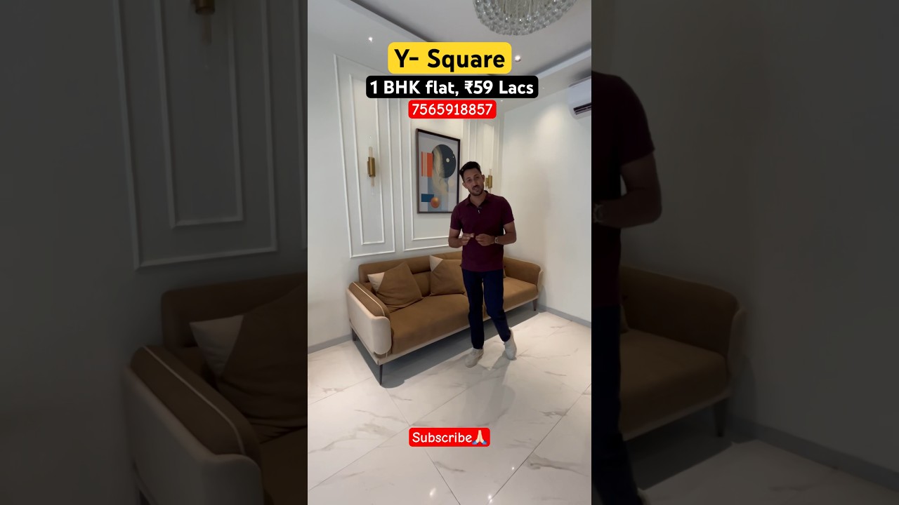 Y- Square || 1 BHK, ₹59 Lacs || Kolshet Road, Thane west