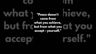 Self-Acceptance is the Key to Happiness.