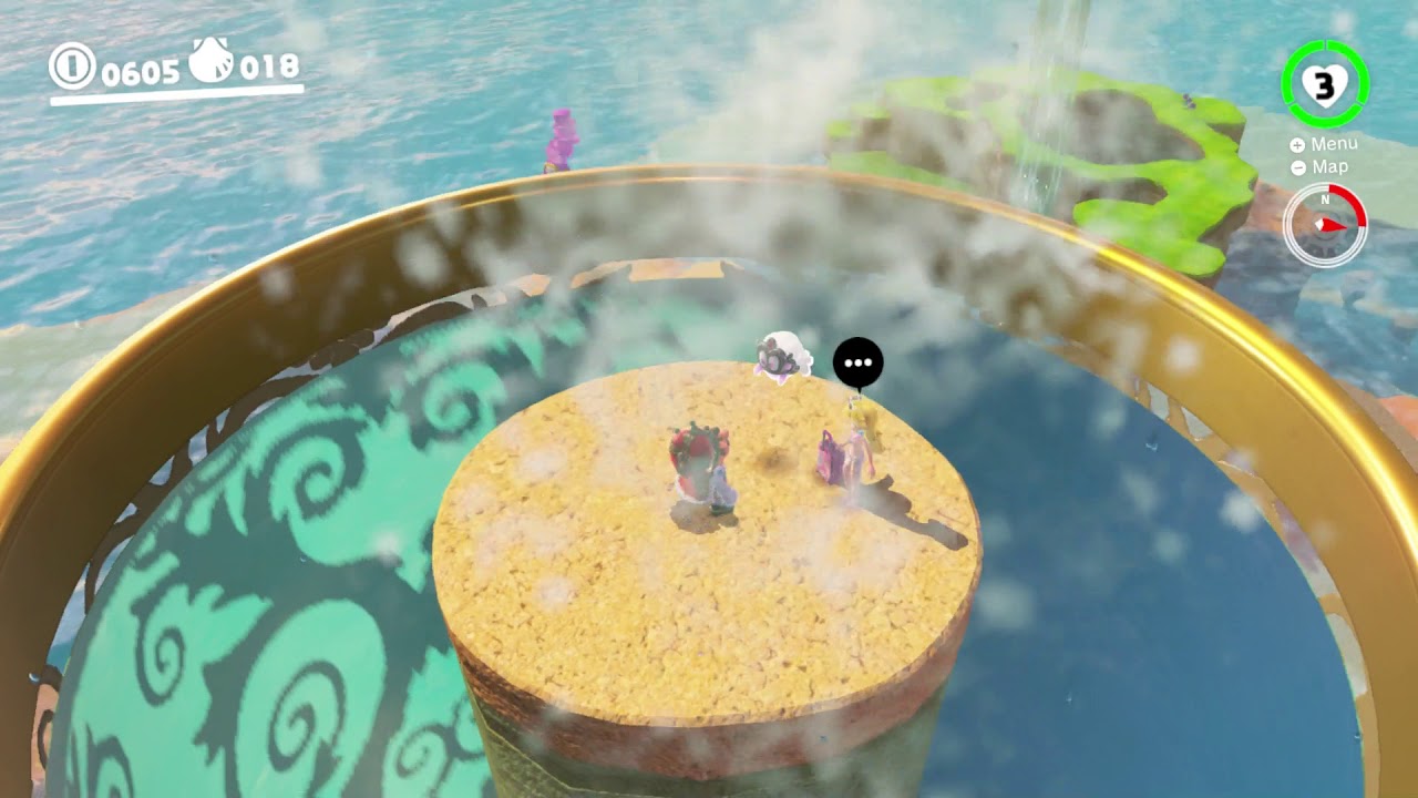 Super Mario Odyssey - Seaside Kingdom Moon #52: Peach in the Seaside ...