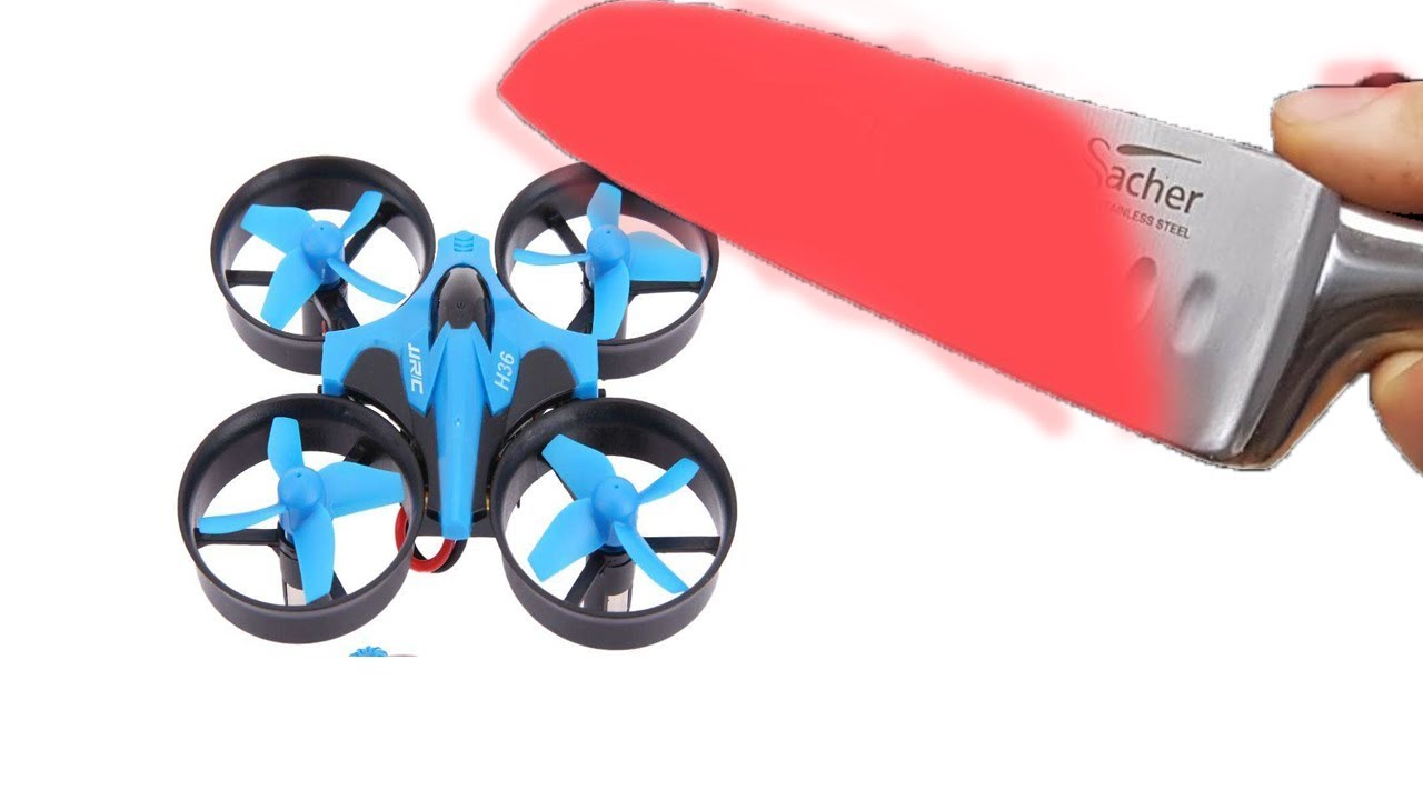 DIY experiment AT HOME 1000 DEGREE KNIFE vs Mini Drone YouTube