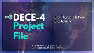 DECE-4 |Project | Ignou | 3rd Charan | 5th Day 3rd Activity by Suniana Rani NTT Session June 2023