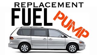odyssey honda fuel pump replacement relay removal