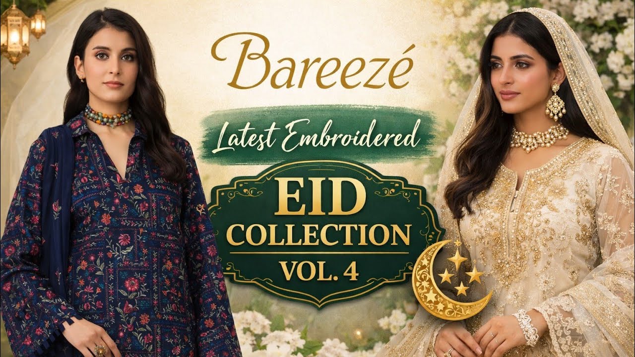 Bareeze Printed Lawn Eid Collection 2026 – Classic @ShoppingAndStiching 