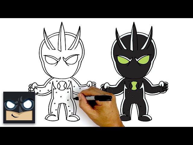 Tutorial speed drawing Alien X, Ben 10: Alien Force - tutorial como de