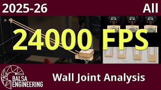 2026 Science Olympiad Boomi: Wall Joint Analysis