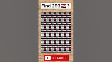 Find"293🇮🇶"||😍||#opticalillusion #braintest #iqtest #youtube #youtubeshorts#shorts #shortsfeed#iq