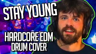 Darren Styles, Dougal & Gammer - Stay Young // Live Drum Cover by RealBigTinyTimTim