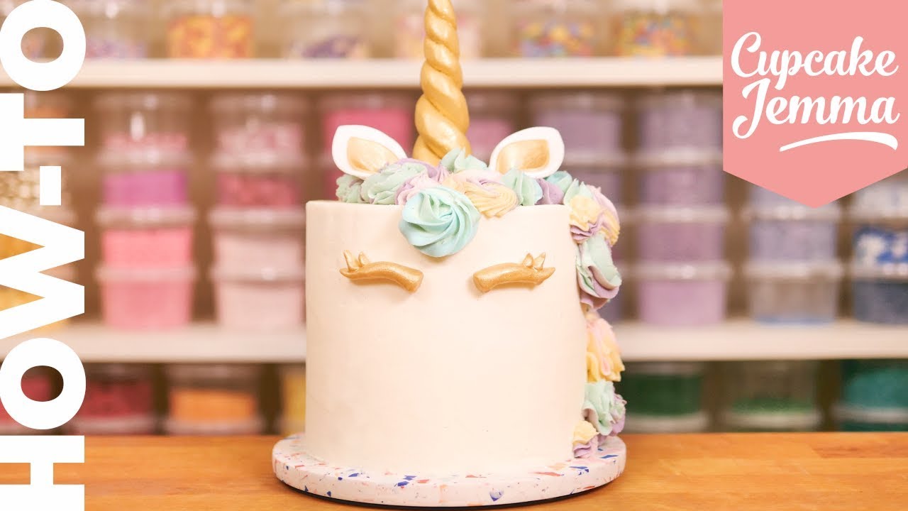 Full Unicorn Cake Tutorial | Cupcake Jemma | CupcakeJemma