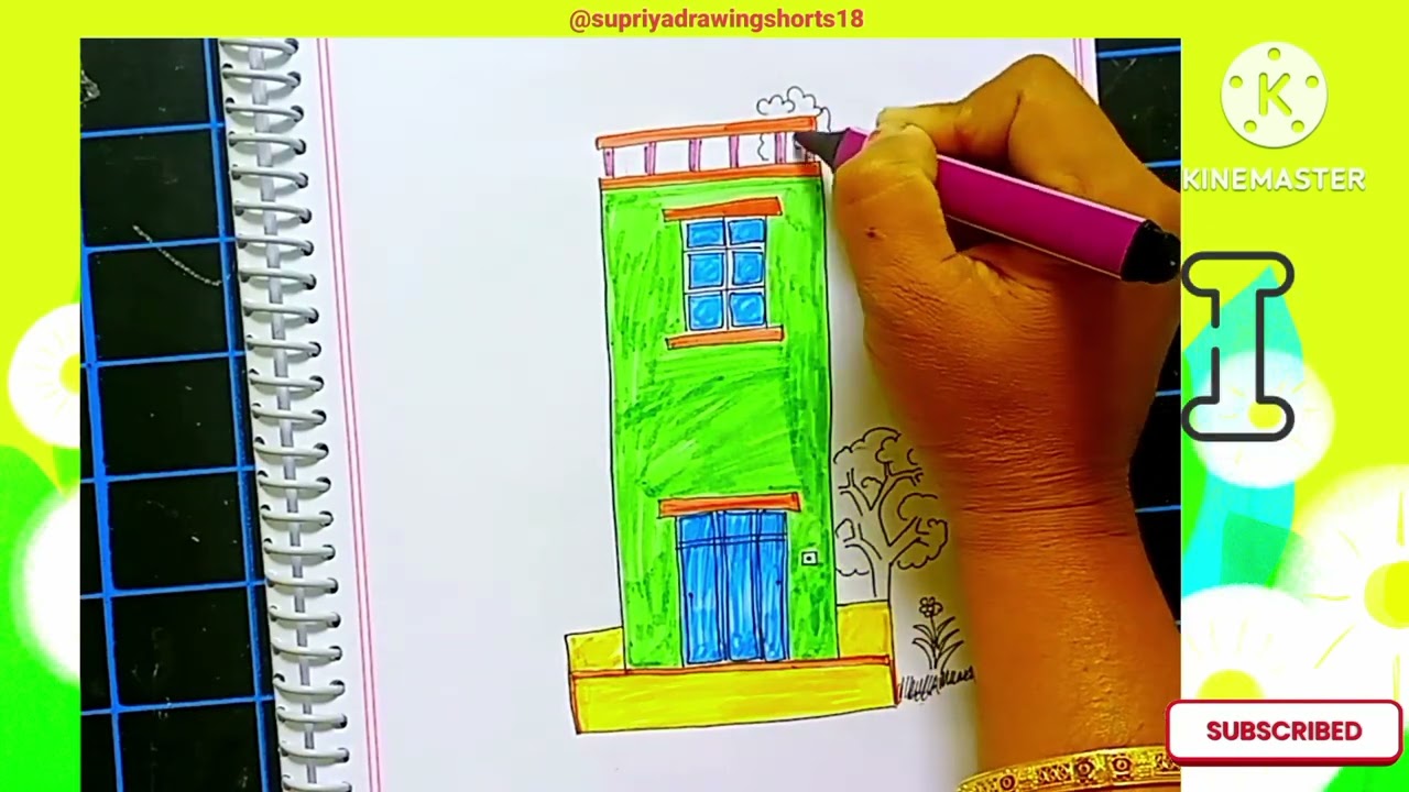 Alphabet letter I and J house design drawing collection drawing and colouring for kids and toddler