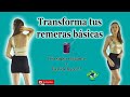 Transforma tus remeras básicas || Modifica tus ropas || Top para fiestas || diy