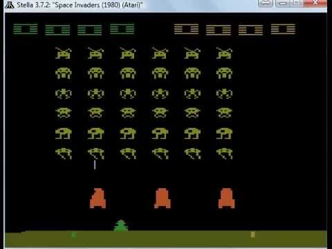 Atari Space Invaders on Stella Emulator