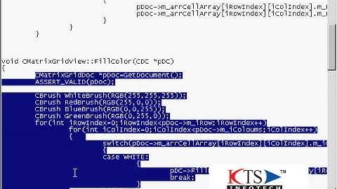 Developing Graphics applications in VC++ | Graphics Programming| VC++ Tutorials|Matrix Grid|Part 2