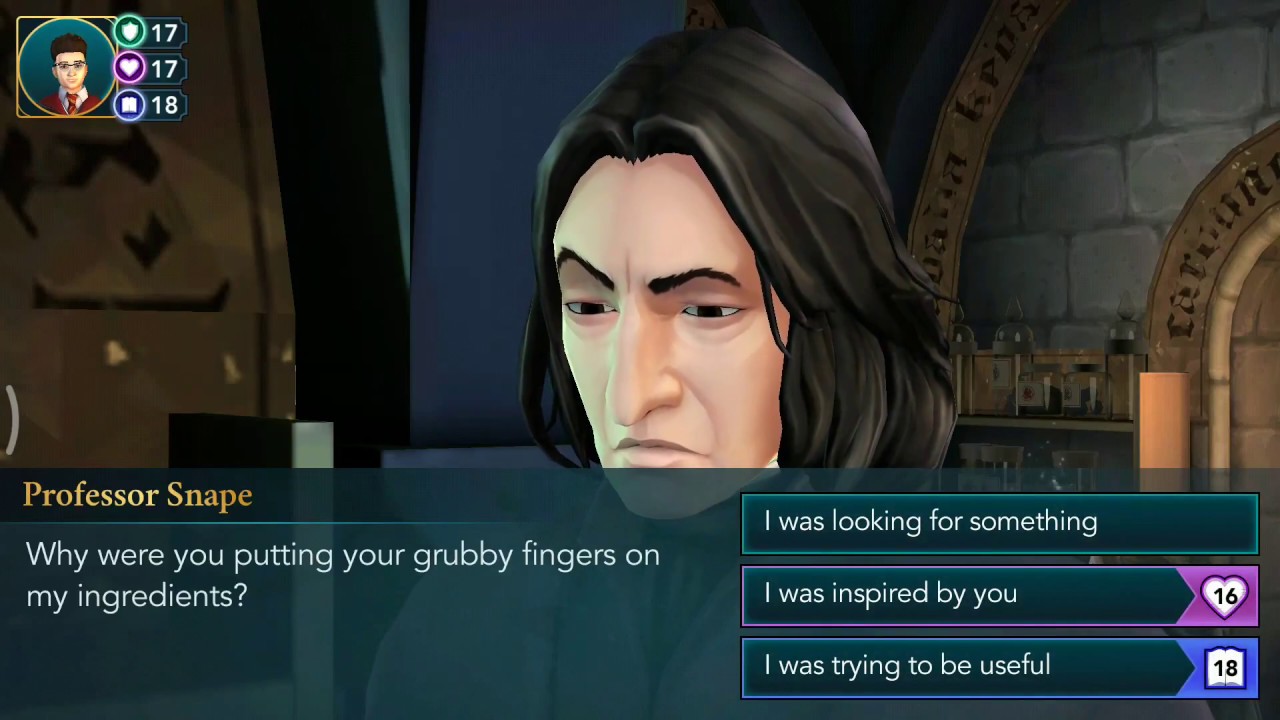Hogwarts mystery Getting 10 points from Snape YouTube