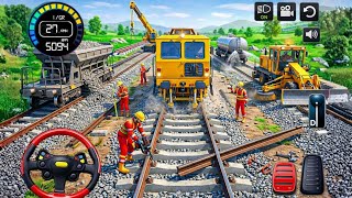 Train Tracks Bridge Builder Construction Simulator - Android GamePlay screenshot 1