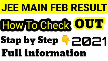 Jee Main 2021 February Result Out| How to check | yashotkarsh | #jee_main_February_result #iit