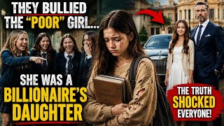 They Bullied the “Poor” Girl… Until They Discovered She Was a Billionaire’s Daughter #emotional 