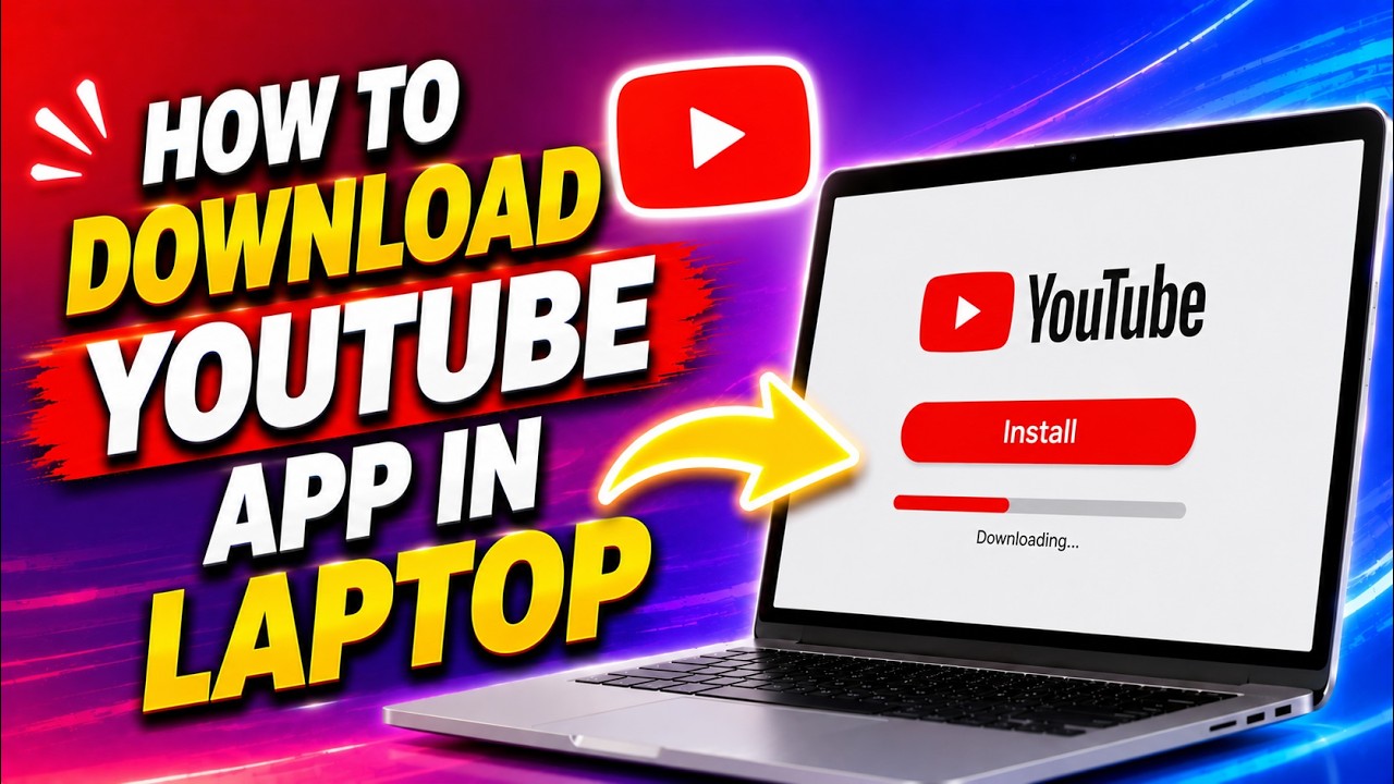 How To Download YouTube App In Laptop | Install YouTube On Laptop Or PC ...