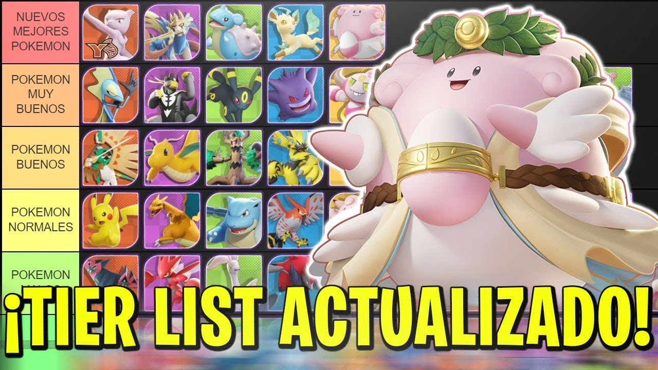 NUEVOS MEJORES POKEMON TIER LIST RANKED MASTER en POKEMON UNITE ...