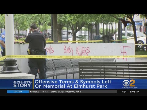 Vietnam War Memorial At Queens Park Vandalized With Graffiti