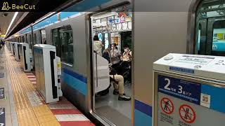 【JR東京駅と乗り換えできる】東西線大手町駅で発着シーンを撮影