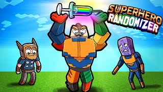 Superhero RANDOMIZER Battle Survival! (Minecraft)