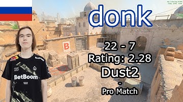 donk Demo (22-7) Spirit vs Eternal Fire (Dust2) POV | BLAST Bounty 2025 Season 1 Finals