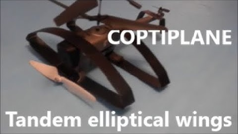 COPTIPLANE™ VTOL and horizontal cruise flight with fixed rotors & fixed tandem elliptical ring wings