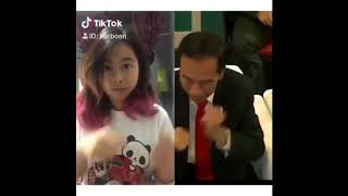 Viral, Kumpulan  Tik Tok Cewek Cantik Goyang Dayung Ala Jokowi