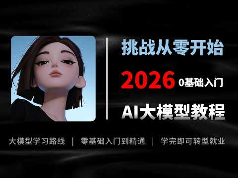 挑战从零开始彻底教会你AI大模型,从打开电脑开始讲起!