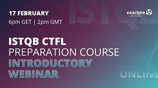 ISTQB CTFL Preparation Course. Introductory webinar