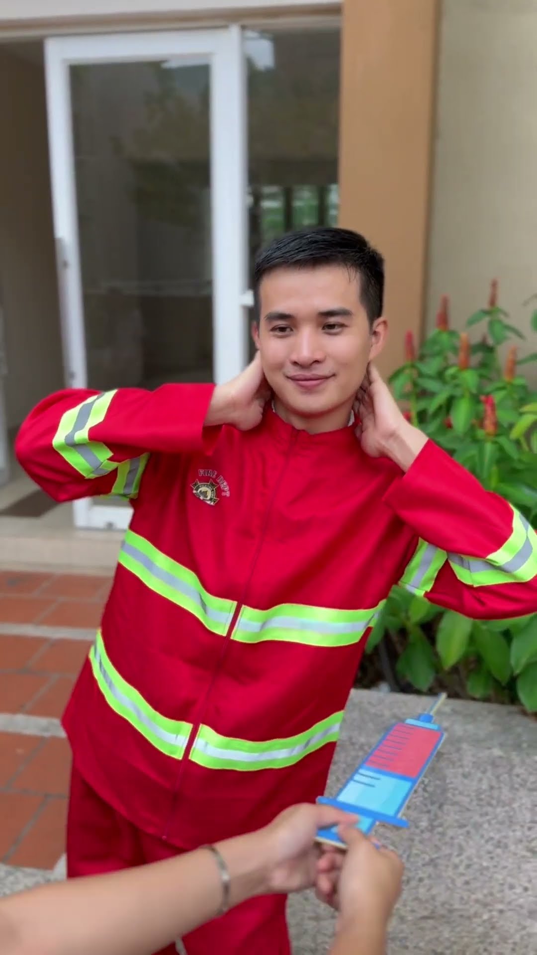 Su Hao comedy: Firefighters are afraid of needles ?