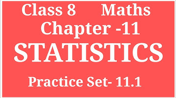 STATISTICS | CLASS 8  MATHS  CHAPTER -11  PRACTICE  SET 11.1| #ARITHMETICMEAN | #ARCHANAGODSEPADWAL