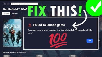 Battlefield 2042 kon het spel niet starten. Een fout aan onze kant zorgde ervoor dat de lancering...