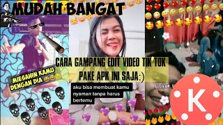TUTORIAL EDIT VIDEO DI TIK TOK  EMOJI GOMBALAN | caranya gampang bangat