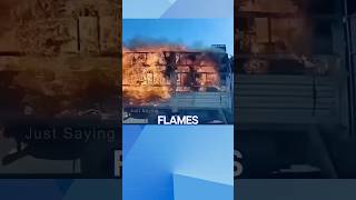 Burning Truck Speeds to Fire Station!  #shorts #news #fire #truck