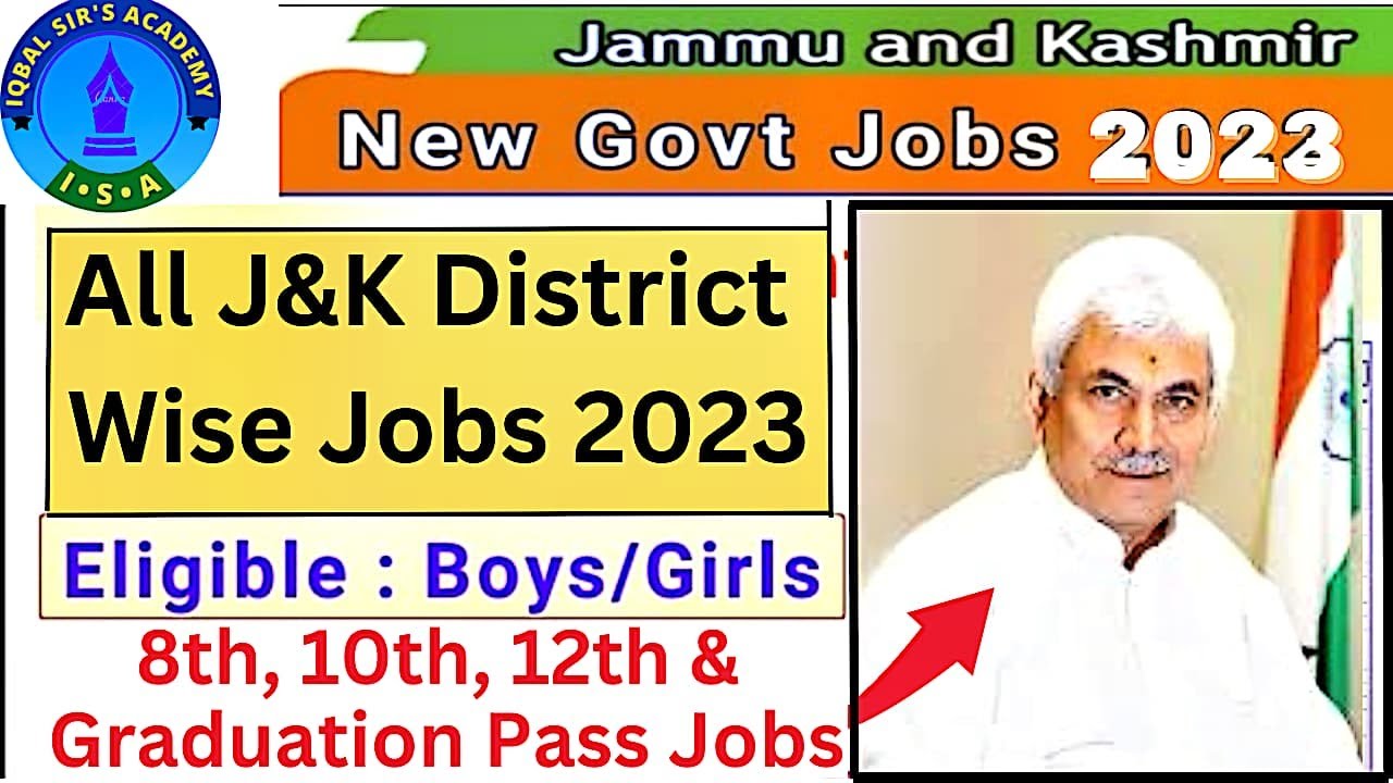 J&K New Recuriment 2023 | 10th,12th & Graduation Pass Jobs Out | No Exam | Direct Recruitment