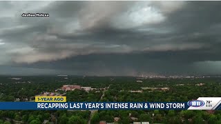 Recapping last year's intense rain and windstorm that slammed Lincoln