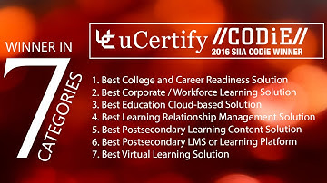 uCertify: SIIA CODiE 2016 Announcement