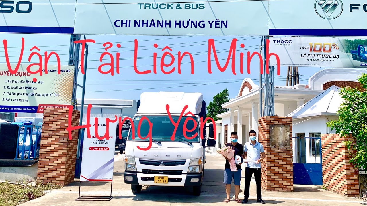 LỄ BÀN GIAO XE TẢI | Mitsubishi Fuso Center TF8.5L thùng mui bạt | Tải trọng 4,6 tấn Thaco Hưng Yên