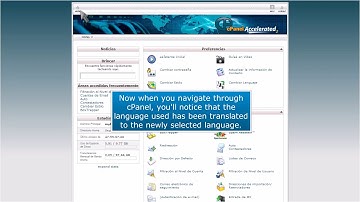How to change the primary language in cPanel