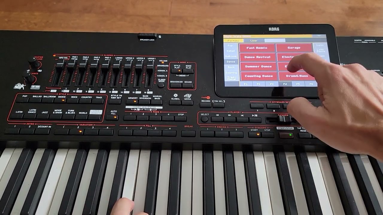KORG PA4X DANCE STYLES DEMO
