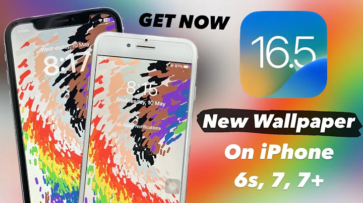 Get iOS 16.5 New Wallpapers on old iPhones 6s, 7, 7+ (iOS 15.7.5)