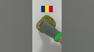 What color do mixed flags make? (part 6) - dough edition #colormixing #mixedflag