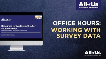 Working with the Survey Data | Office Hours 10.2.20